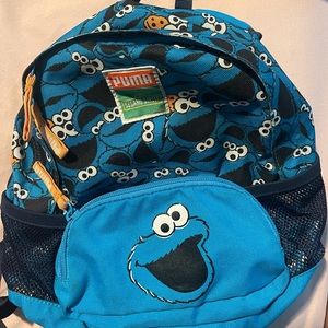 Small unisex kids Cookie Monster backpack